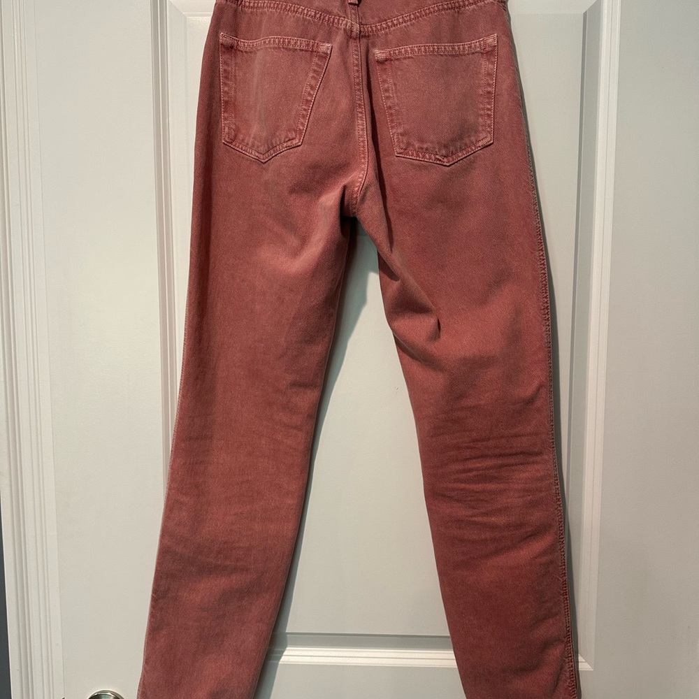Sezane Brut Sexy Pink Jeans High-Waisted - Picture 2 of 5